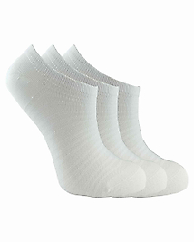 Sneakers 3 Çift Beyaz Kadın Çorap