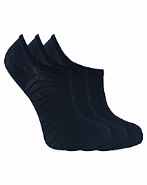 Sneakers 3 Çift Siyah Kadın Çorap