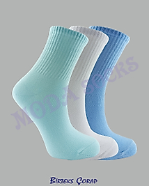 3 Çift Düz Spor ve Antrenman kolej çorap