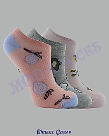 Sneakers 3 çift pamuklu çorap