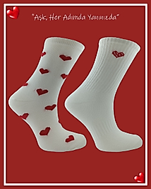 Sevgililer Gününe Özel 2 Çift Çorap