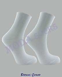 Lastiksiz 2'li Beyaz Çorap