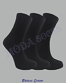 3 Çift Düz Spor ve Antrenman kolej çorap