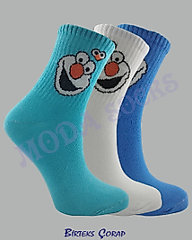 3 Çift Desenli Spor ve Antrenman kolej çorap