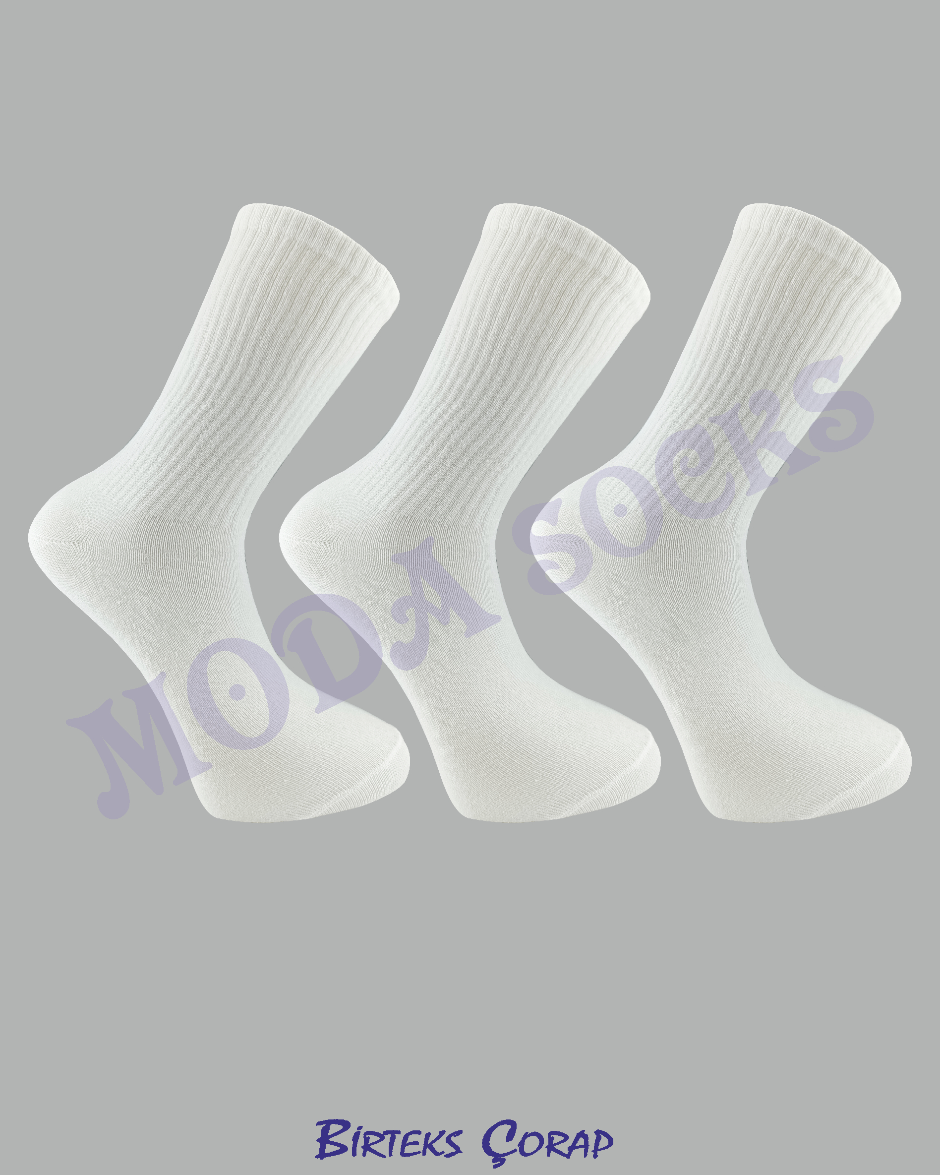 3'lü Spor Antrenman Tenis Çorap