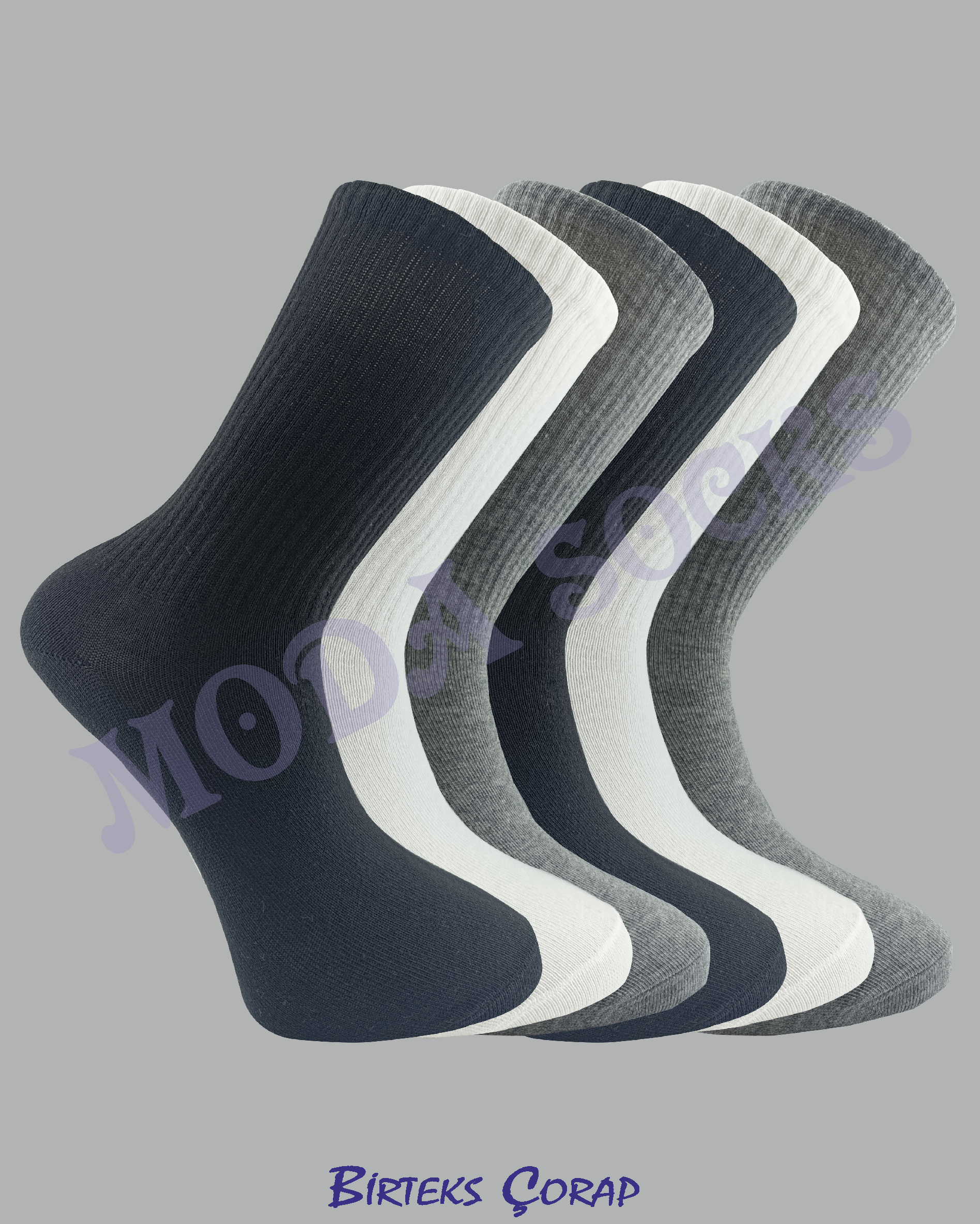 6'lı Spor Antrenman Tenis Çorap