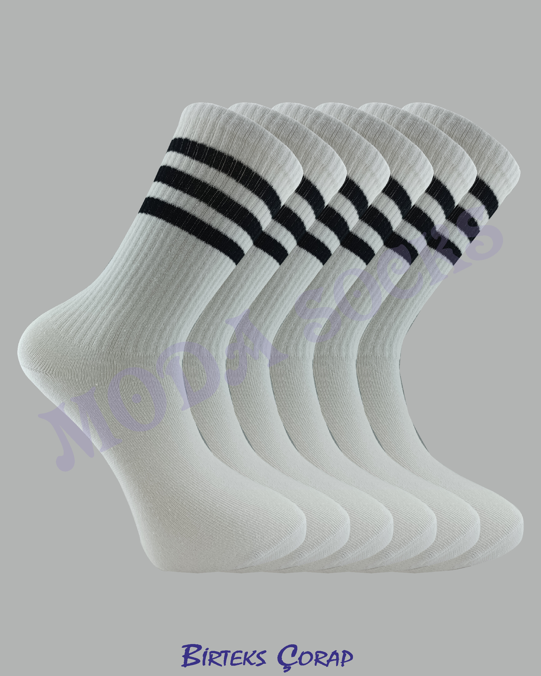 6'lı Spor Antrenman Tenis Çorap