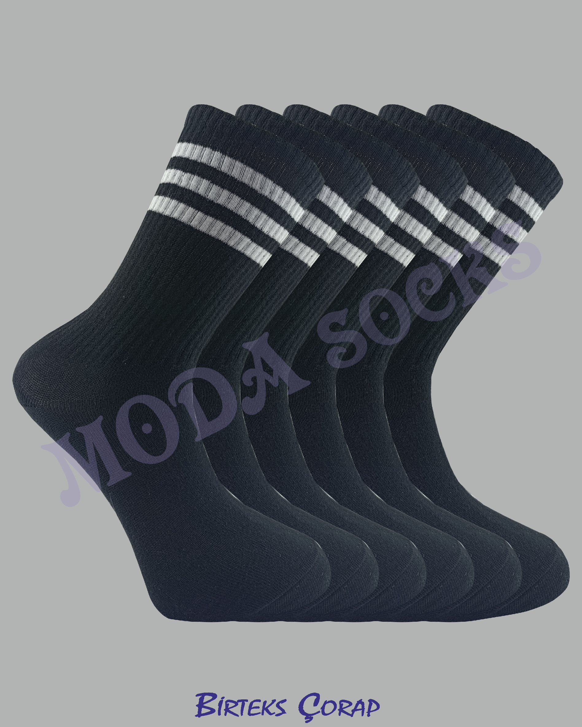 6'lı Spor Antrenman Tenis Çorap