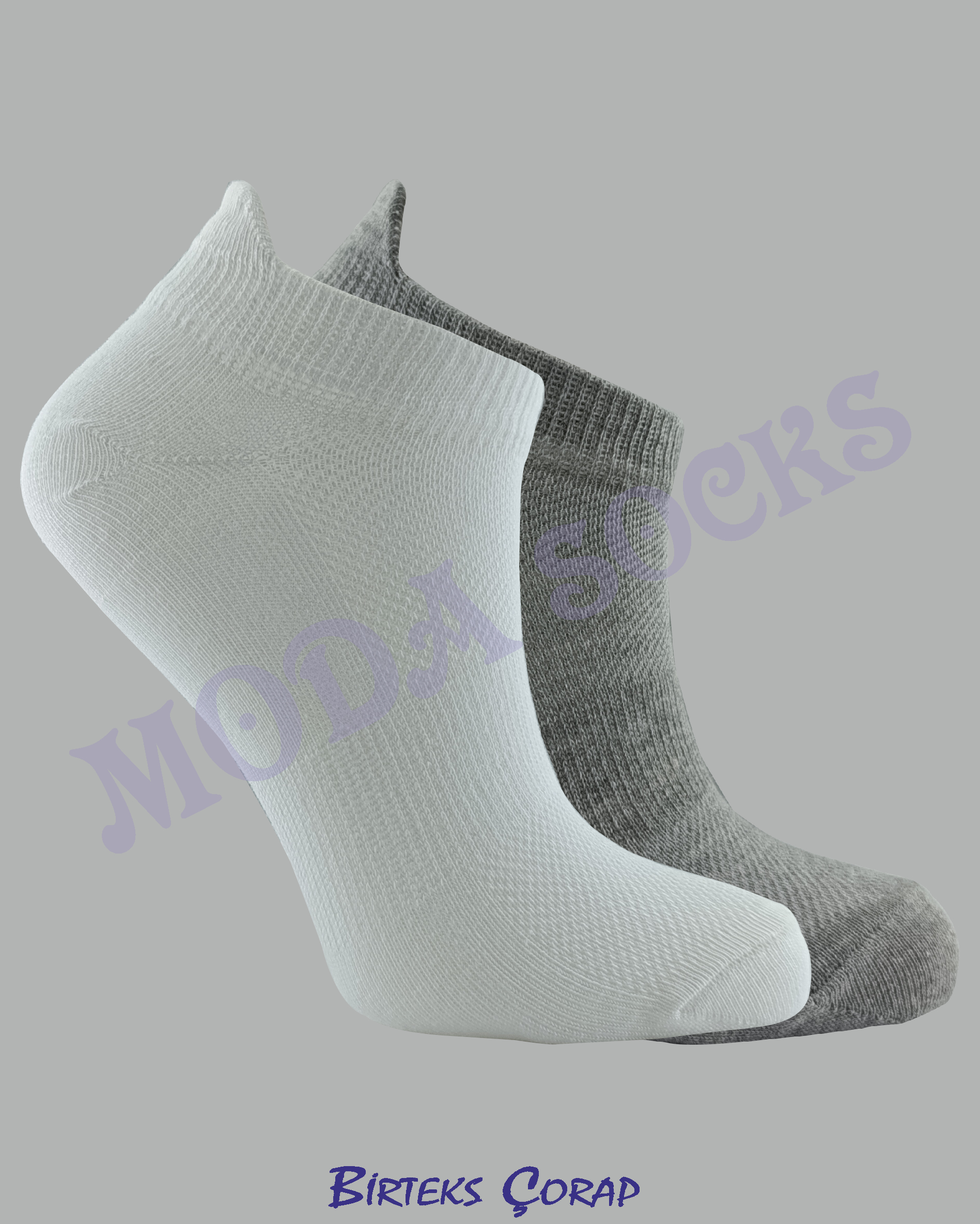 Sneakers 2 çift pamuklu çorap