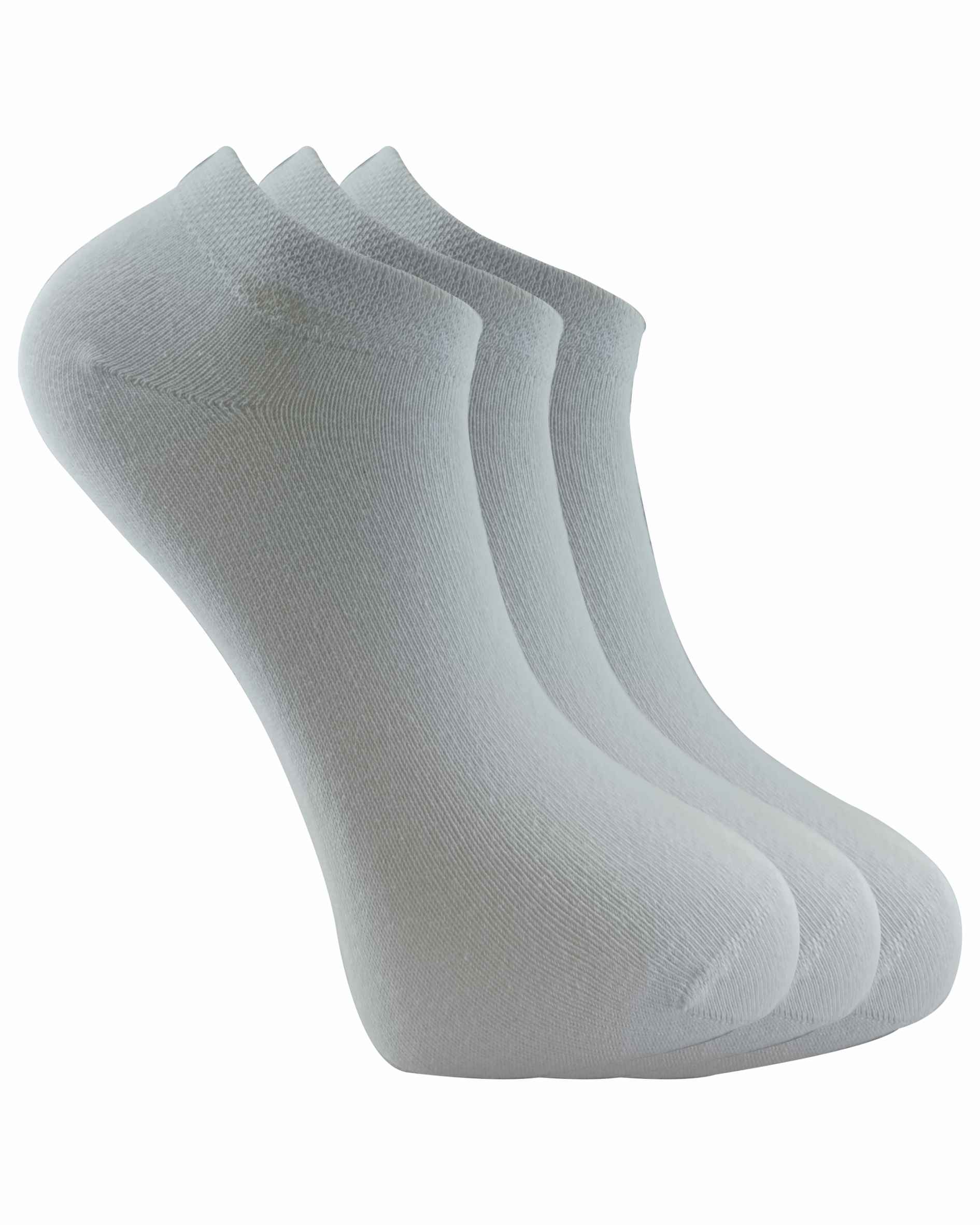 3 çift beyaz erkek patik çorap